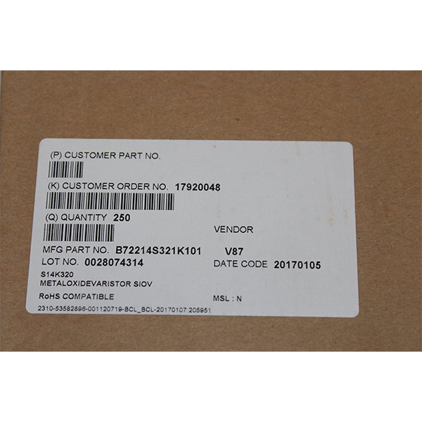 Epcos, S14K320D, MOV, B72214S321K101, 250pcs